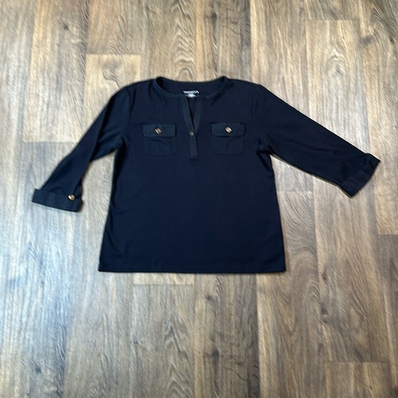100% Cotton Blouse/Shirt With Gold Buttons - Picture 1 of 3